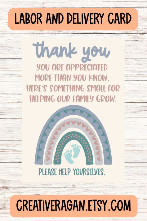 Labor And Delivery Thank You, Ob Thank You Basket, Labor And Delivery Nurse Thank You Gifts, Labor And Delivery Thank You Basket, Nurses Thank You Gifts Labor, Nurse Basket, Thank You Card For Labor And Delivery Nurses, Nurse Thank You Card, Thank You Baskets