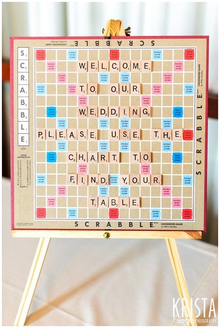 scrabble details | ©2012 Krista Guenin/Krista Photography | Krista Guenin | Flickr Wedding Ideas Couple, Seating Chart Wedding Ideas, Board Game Wedding, Scrabble Wedding, Wedding Couple Table, Board Game Themes, Wedding Table Games, Scrabble Crafts, Reception Seating Chart