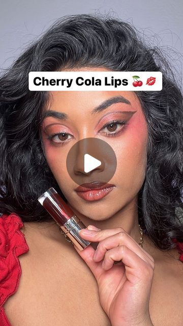 Monica Ravichandran 🇺🇸🇮🇳✨ on Instagram: "One of my favorite brown girl friendly Lip combos ever that I do all the time ✨💋💯 Products are also linked in my bio too‼️💋💄🤎 Using @clinique lip liner in chocolate chip which I guess is now discontinued⁉️⁉️😭😭 so I linked a similar shade for you guys in my bio 🤎 @clarinsusa lip oil in cherry 🍒 #cherrylips#browngirlmakeup#melaninmakeup#makeupforbrownskin#browngirlfriendly#lipcombo#makeuptutorial" Brown Girl Friendly Lip Products, Monica Ravichandran, Clinique Lip, Lip Combos, Brown Girls Makeup, La Girls, Cherry Lips, Brown Girl, Girls Makeup