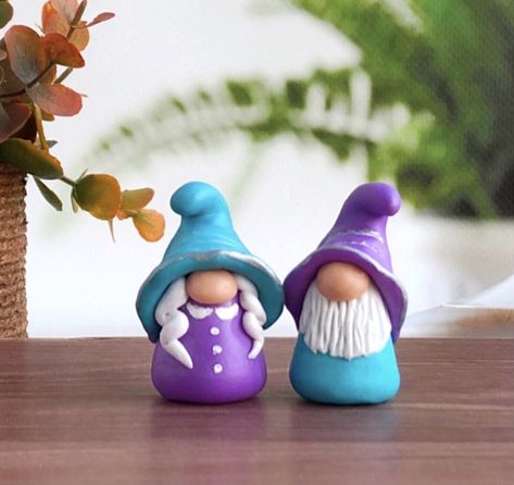 Miniature Gnomes, Tiny Accessories, Clay Fairy House, Tiny Garden, Miniature Fairy Garden, Fairy Jars, Polymer Clay Ornaments, Clay Fairies, Garden Mini