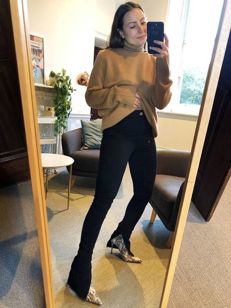 I Tried on Every Pair of Split-Front Leggings I Could Find | Who What Wear UK Zip Hem Leggings Outfit, Split Leggings Street Style, Black Split Legging Outfit, Flared Split Leggings Outfit, Zara Split Jeans Outfit, Split Hem Trousers Outfit, Split Trousers Outfit, Black Split Hem Pants Outfit, Split Flare Leggings Outfit