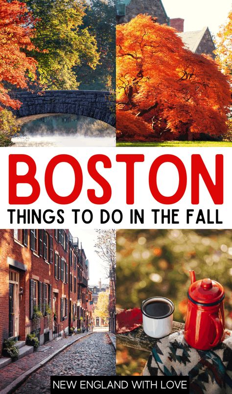 Fall In Boston, Boston Massachusetts Fall, Fall New England, Boston In The Fall, Salem Massachusetts Travel, Boston Activities, Fall Foliage Trips, Fall Foliage Road Trips, Boston Travel Guide