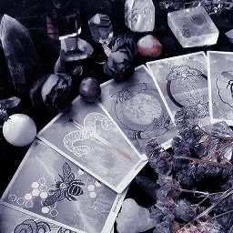 Tarot Cards, Witch, Candles, Flowers