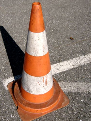 Traffic Cone Photography, Traffic Cone Photoshoot, Cone Head Pfp, Traffic Cone Aesthetic, Character Inventory, Street Cone, Traffic Cone Costume, Trash Monster, Life Drawing Reference