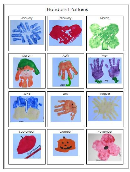 2015 Handprint Calendar Template Printable from Share & Remember Hand And Foot Print Calendar, Handprint Calendar Preschool, Footprint Calendar, Handprint Calendar, Print Crafts, Calendar Activities, Handprint Christmas, Calendar Craft, Footprint Crafts