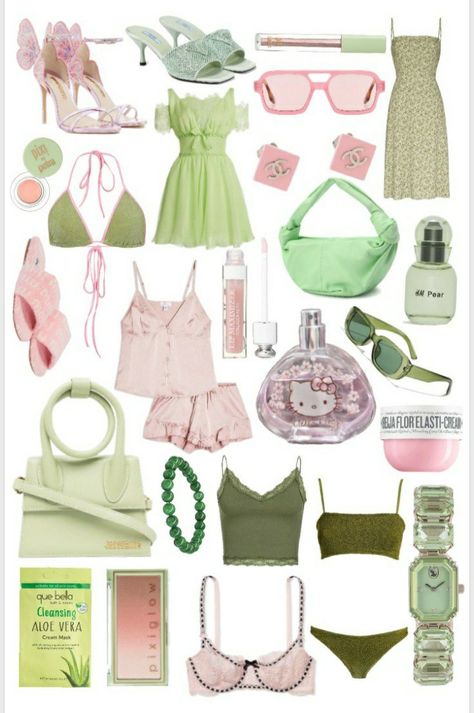 #coquette #pink #summer #green #fairycore #lace #fashion #outfit #inspo Fairycore Outfit Colorful, Pink Fairy Core Outfits, Green Pink Aesthetic Outfit, Pink And Green Spidersona, Pink Goblincore, Cute Fairycore Outfits, Fairycore Outfit Pink, Pink And Green Fairycore Outfits, Pink Fairycore Outfits