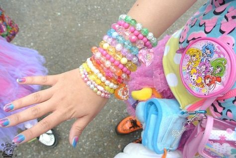 Decora Core Aesthetic, Decora Jewelry, Harajuku Jewelry, Decora Girl, Decora Aesthetic, Fairy Kei Accessories, Decora Accessories, Harajuku Accessories, Scene Kandi