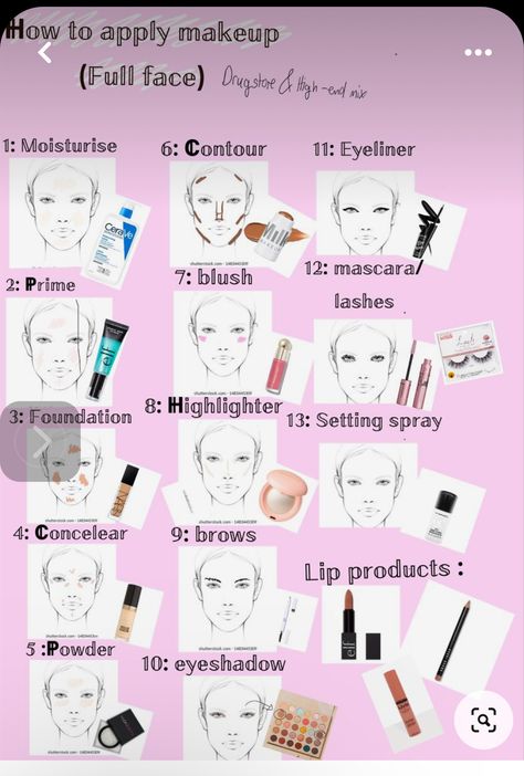 Highlighter Makeup Guide, How To Make Your Own Highlighter Makeup, Sky High Vs Telescopic Mascara, Highlighter Placement Make Up, Makeup Tourtials For Beginners, Mascara Makeup, Setting Spray, How To Apply Makeup, Highlighter