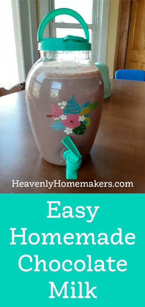 Homemade Chocolate Milk, Chocolate Milk Recipe, Best Chocolate Milk, Easy Burrito Recipe, Homesteading Recipes, Milk Chocolate Recipes, Flourless Brownies, Brownie Muffins, Milk Products