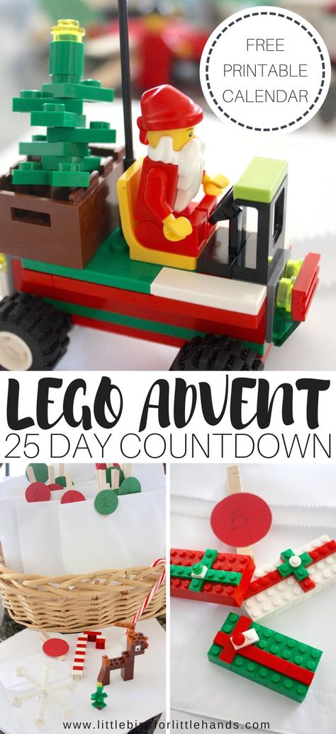 Lego Christmas Sets, Lego Calendar, Lego Christmas Tree, Lego Advent Calendar, Christmas Countdown Diy, Lego Advent, Homemade Advent Calendars, Christmas Science, Christmas Advent Calendar Diy