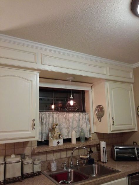 from outdated soffits to usable space, kitchen cabinets, kitchen design, shelving ideas, storage ideas Soffit Ideas, Kitchen Soffit, Cabinet Height, Kitchen Cabinet Trends, Above Kitchen Cabinets, Above Cabinets, Space Kitchen, Shelving Ideas, Kitchen Cabinets Makeover