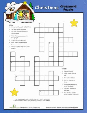 Learn a bit about the Christmas nativity with a colorful crossword puzzle! Your fourth grader will enjoy having her knowledge tested with challenging clues. Worksheets For 4th Grade, Nativity Puzzle, Christmas Crossword Puzzles, Oppgaver For Barn, Christmas Crossword, Seasons Worksheets, Christmas Sunday School, Puzzle Worksheet, Christ Centered Christmas