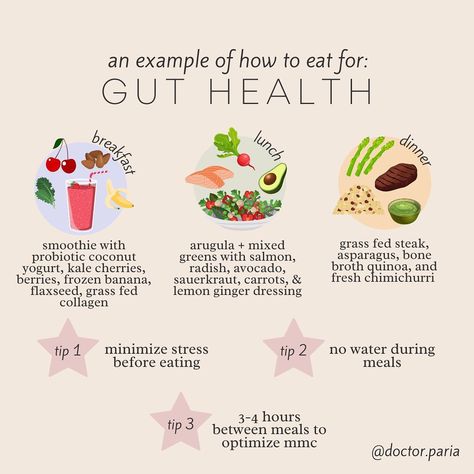 Dr. Paria | Health & Wellness on Instagram: “Meal ideas for a healthy gut!    Some main focuses with these meals are prebiotics (asparagus, banana, and radish), probiotics (probiotic…” Meal Ideas For Gut Health, Fruits For Gut Health, How To Have A Healthy Gut, Gut Health Recipes Meals, Healthy Gut Meals, Meals For Gut Health, Gut Health Meals, Gut Health Breakfast, Probiotic Meals