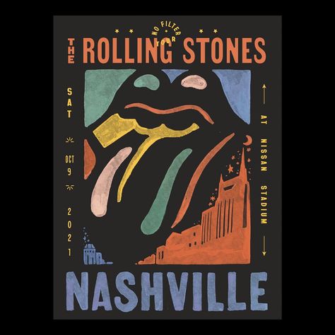 The Rolling Stones on Instagram: “The Rolling Stones are in Music City and ready to rock the Nissan Stadium this evening. The fan song vote has ended and you picked a real…” Rolling Stones Poster, Rolling Stones Tour, Music Tees, Tour Posters, Music City, No Filter, T Shirt Photo, Concert Posters, Rolling Stones