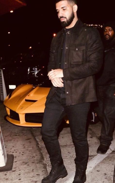 Timberland Outfits Hombres, Black Timberland Outfits Men, Black Timbs Outfit, Black Timberland Outfits, Drake Pictures, Black Timberland Boots Outfit, Timbs Outfit Men, Black Timbs, Timbs Outfits