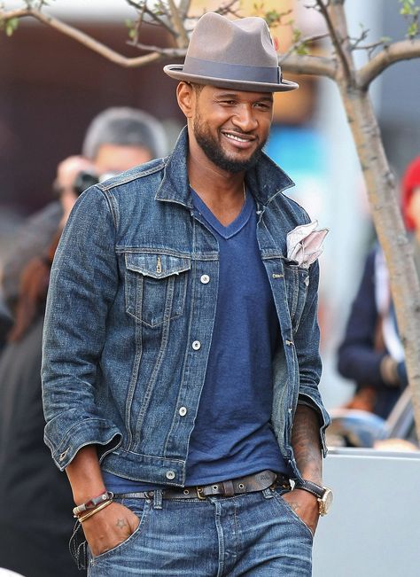 Denim Jacket Men Outfit, Denim Outfit Men, Men's Denim Style, Mens Hats Fashion, Pork Pie Hat, Man Dressing Style, Hat Outfit, Pork Pie, Denim Jacket Men