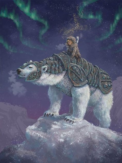 Iorek Byrnison, Golden Compass, Dark Materials, The Golden Compass, Power Animal, His Dark Materials, Winter Illustration, Dark Material, Surrealism Painting