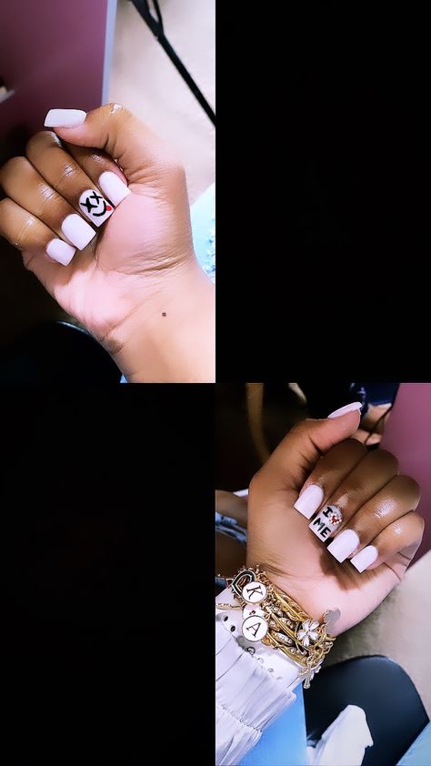 Marshmallow Face, White Short Nails, Face Nails, Milky White, Nails Inspo, White Acrylic, White Acrylics, Nails Ideas, Short Nails