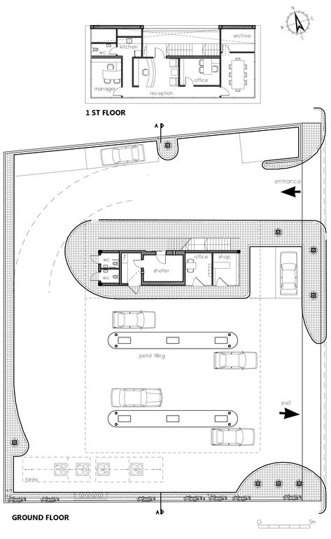 Gasoline Station Design, Petrol Pump Design, Gas Station Design, Parking Plan, Gasoline Station, Architecture Symbols, Bubble Diagram, Commercial Design Exterior, Petrol Pump