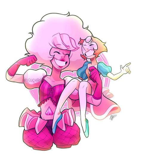 Artist:@arisuchan_  _ _ _ _ _ _ #stevenuniverse#steven#pinkdiamond#pearl#pinkpearl#su Pink Diamond Su, Perla Steven Universe, Kids Tumblr, Pink Diamond Steven Universe, Pearl Steven Universe, Pearl Steven, Steven Universe Gem, Steven Universe Fanart, Universe Art