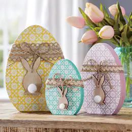 Decorated Easter Eggs, Easter Wood Crafts, Rabbit Crafts, Easter Craft Decorations, Patterned Background, Unique Easter, Spring Easter Crafts, Easter Bunny Crafts, Country Door