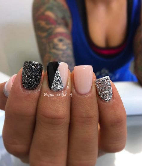 Pretty Nail Designs Acrylics, Black Toe Nails, Black Gel Nails, Long Stiletto Nails, Nail Designs Pictures, Pedicure Designs, Stiletto Nails Designs, Pretty Nail Designs, Super Nails