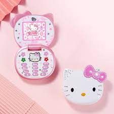 Hello Kitty Children's Mobile Phone - Cute Girl Band Cartoon 2023 Gift Women Shirt - Aliexpress Hello Kitty Flip Phone, Phone Cartoon, Mini Phone, Cute Kawaii Animals, Kawaii Sanrio, Flip Phone, Girl Themes, Flip Phones, Kawaii Shop