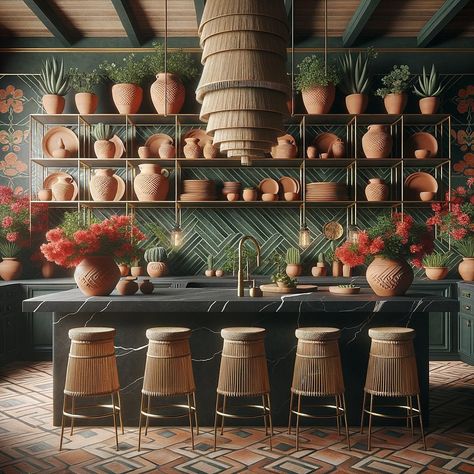 🇲🇽 My @giLherrera twist of Modern Mexican Hacienda Kitchen (our 100% 🇲🇽 Artisan Porcelain Puebla Dinnerware fits PERFECTLY 👌🏼) with a French Renaissance & Tulum/Cabo Touch . At CoLores Decor Our team is constantly experimenting with textures & “WOW” styles for a UNIQUE statement design for any room…Introducing TOP 🇲🇽 MeXican Artisan Design & CATAPULTING our culture’s Talent through the vision of our founder, GiL Herrera @giLherrera ♥️ . You think you know MeXican Artisan Design, but you have... Outdoor Mexican Kitchen, Modern Mexican Hacienda, Mexican Hacienda Kitchen, Modern Mexican Kitchen, Hacienda Kitchen, Mexican Restaurant Decor, Zoo Ideas, Mexican Hacienda, Artisan Decor