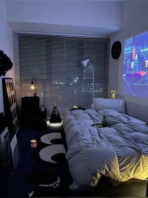 Dream Rooms Cozy Comfy, Dream Bedroom Cozy Relaxing, Bedroom Chill Aesthetic, Cute Comfy Apartment, Dr Rooms Ideas, Comfy Place Aesthetic, Bedroom Inspo Cozy Comfy, Chill Room Aesthetic Modern, Comfy Rooms Aesthetic