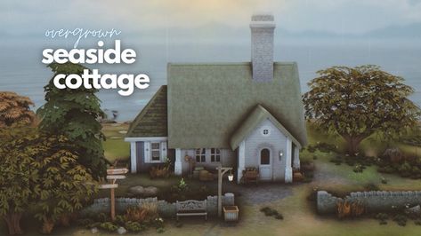 plantsimgirl | creating Sims 4 builds | Patreon Sims 4 Cottage, The Sims 4 Lots, Base Building, Seaside House, Cottage Aesthetic, Sims 4 House Design, Sims House Plans, Sims Four, Seaside Cottage