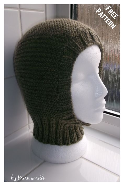 6 Balaclava Hat Knitting Patterns FREE & Paid - Page 2 of 2 Balaclava Pattern, Brian Smith, Crochet Balaclava, Knitted Balaclava, Hat Knitting Patterns, Free Knitting Pattern, Knitted Hat, Knitting Accessories, Knit Or Crochet