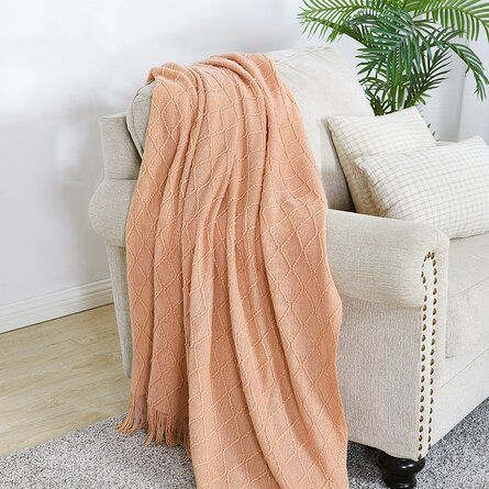 Boho Dorm Decor, Boho Dorm Room, Beige Throws, Boho Dorm, Boho Throw Blanket, Soft Sofa, Knitted Blanket, Knit Throw Blanket, Couch Cover