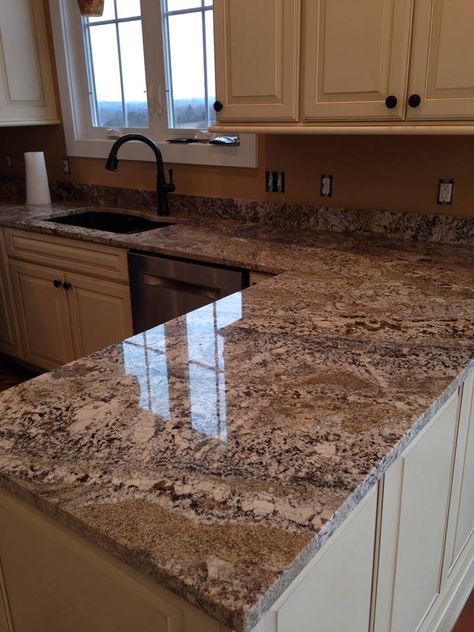 Granite Kitchen Counters, Craftsman Kitchen, Stone Interior, Ground Level, Granite Countertops Kitchen, Granite Kitchen, Gorgeous Kitchens, Kitchen Marble, Kitchen Tops