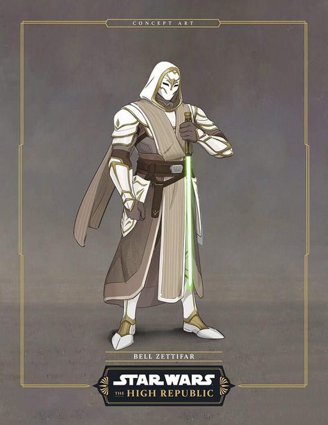 Jedi Character Design Male, Jedi Temple Guard, Star Wars The High Republic, Jedi Armor, The High Republic, High Republic, Jedi Art, Star Wars Gif, Star Wars Characters Pictures