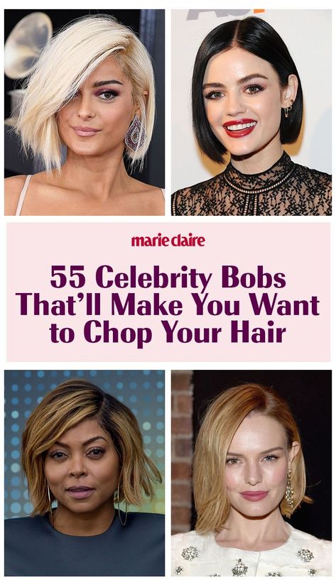 Don't fear the bob—it just wants to make you look hot. Hacks For Hair, Short Long Hairstyles, Long Pony, Hair Tips And Tricks, Hairstyles Accessories, Haircut Ideas Trendy, Fine Hair Men, Celebrity Bobs, Vintage Makeup Looks