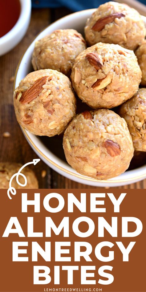 Almond Energy Bites, Oatmeal Balls, Breakfast Oats, Energy Bites Recipes, Inflammation Diet, Healthy Protein Snacks, Energy Ball Recipe, Kids Lunches, Healthy Snacking