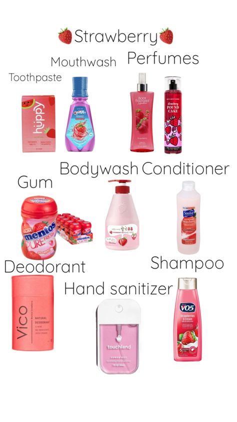 Strawberry Deodorant, Mouthwash, Body Care Routine, Diy Skin Care, Body Skin, Hand Sanitizer, Glow Up?, Body Skin Care, Deodorant