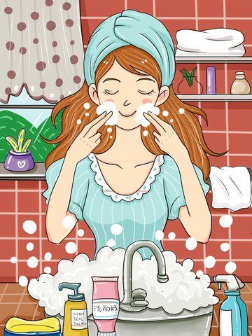 Original Skin Care, Beauty Posters, Baby Illustration, Graphic Design Background Templates, Beauty Illustration, Illustration Girl, Beauty Skin Care Routine, Girls Cartoon Art, Girly Art