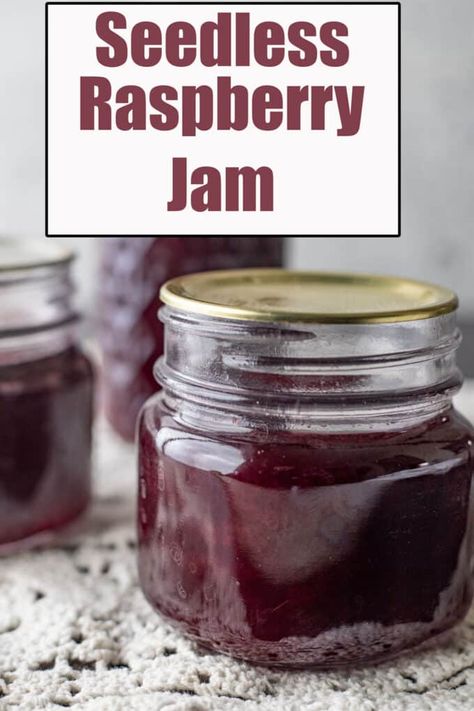 Raspberry Jelly Recipe Easy, Seedless Black Raspberry Jam Recipe, Raspberry Jam Recipe Canning, Seedless Raspberry Jam Recipe, Raspberry Preserves Recipe, Raspberry Jelly Recipe, Easy Raspberry Jam, Mary Mahoney, Homegrown Recipes