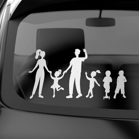 Tall Dogs, Stick Figure Family, Family Decals, Tallest Dog, Retail Signage, Sticker For Car, Family Car Decals, Tall Boys, Vinyl Graphics