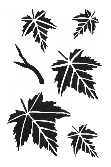 Leaf Stencil, Stencil Printing, Flower Stencil, Silhouette Stencil, Stencil Pattern, Stencil Patterns, Carving Designs, Stencil Crafts, Stencil Diy