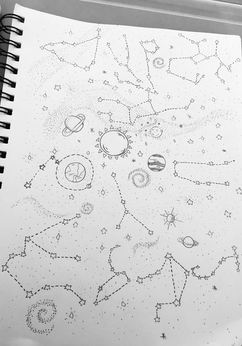 Zodiac constellation How To Draw Constellations, Drawing Of Constellations, Constellation Drawing Simple, Star Constellations Drawing, Constalation Drawings, Constilations Drawing, Constellation Sketch, Constellation Doodle, Constellations Drawing