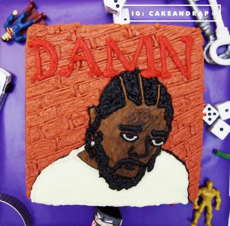 Album Cake Ideas, Kendrick Lamar Birthday Cake, Kendrick Lamar Birthday, Arcade Prizes, Album Cake, Shrek Cake, Kendrick Lamar Album, Dream Birthday, Funny Birthday Cakes