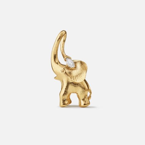 Luxury Vision Board, Gold Elephant Pendant, Silk Necklace, Gold Elephant, Diamond Pendants, Leather Box, Elephant Pendant, Elephant Charm, Elephant Design