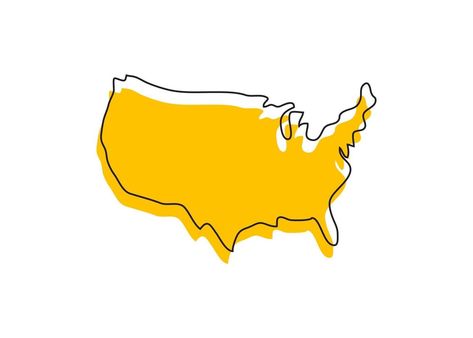 America Map Icon Logo Vector Template Design Illustration Usa Map Illustration, America Map Illustration, Map Icon, Maps Aesthetic, Map Icons, Map Illustration, America Map, Usa Map, Vector Template