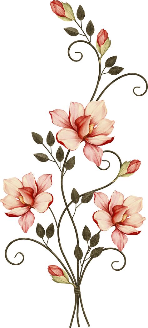 Dp Flowers, Bunch Of Flowers Drawing, Flower Banner, Beautiful Flower Drawings, Png Flower, Flower Drawing Design, Textile Prints Design, Prints Design, Flower Art Images