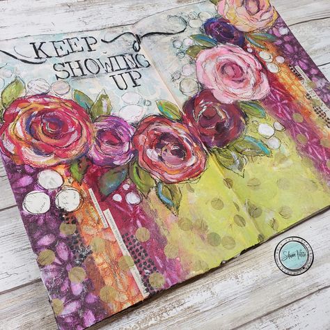 Reverse Stenciling, Shawn Petite, Monoprint Art, Mixed Media Art Journal, Bird Template, Mixed Media Art Projects, Sunday Inspiration, Mixed Media Art Tutorials, Art Journal Prompts