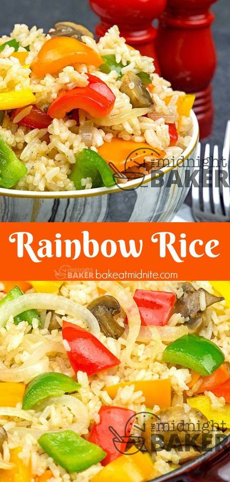 Savory rice that's the perfect side for any meat or fish dish.#sidedishrecipe #rice #vegetarian Rice Dish For Salmon, Rice Sides For Fish, Rice For Fish Side Dishes, Side Dishes For Ribs, Fish Sides, Vegetarian Rice, Side Dishes For Fish, Quick Vegetarian Recipes, Salvadorian Food