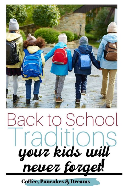 Back to School Traditions to Start This Year Yearly School Traditions, Back To School Rituals, First Day Of School Traditions For Kids, 1st Day Of School Traditions, Preschool Traditions, School Traditions To Start, Back To School Traditions For Kids, Back To School Dinner Party, Traditions Quotes