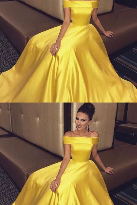 Yellow Satin Prom Dress, Prom Yellow, Yellow Prom, Popular Prom Dresses, Gown Fashion, Gold Prom Dresses, Prom Dresses Yellow, Prom Dresses 2018, Dress Tight